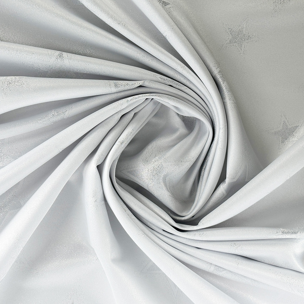 Dwustronny Obrus Plamoodporny Z-621 Świąteczny Duża Gwiazda Srebrna