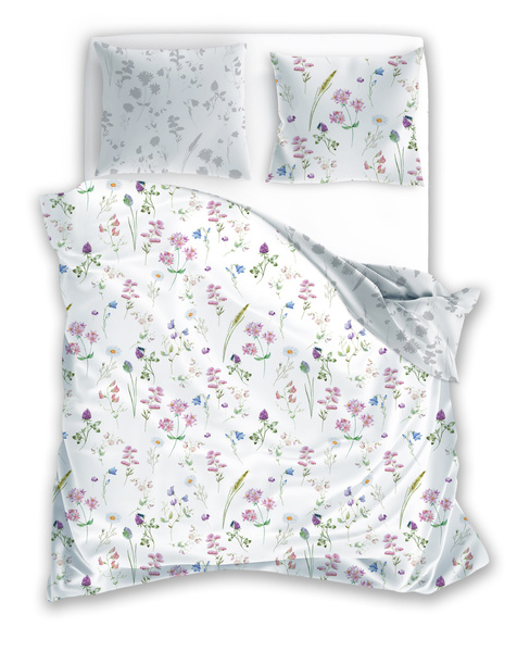 Komplet Pościeli Satyna Bawełniana 160x200+ 2x70x80 Milagro Verde 013