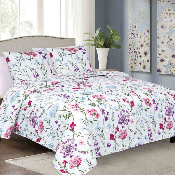 Dwustronna Narzuta TAVIRA BJ-072 Begonia 220x240+2x40x40