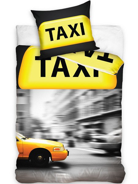 Pościel Bawełniana New York Taxi Bon Vojage