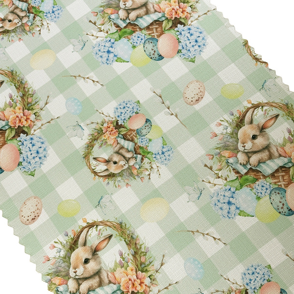 Bieżniki i Serwety Plamoodporne Zielony Wielkanocny Koszyczek 206427