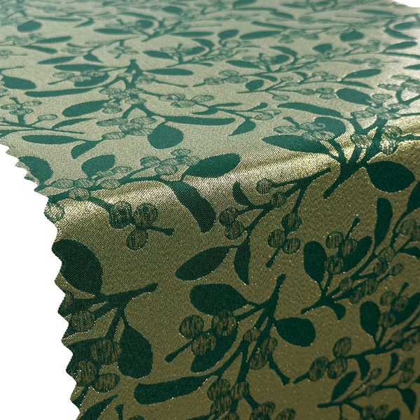 Dwustronne Bieżniki Plamoodporne Świąteczny Zielony Jemioła Z-3514