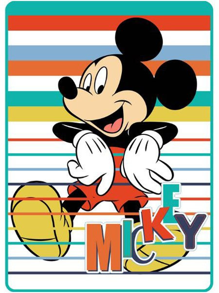 Koc z Mikrofibry Disney Myszka Mikcey 100x140 cm