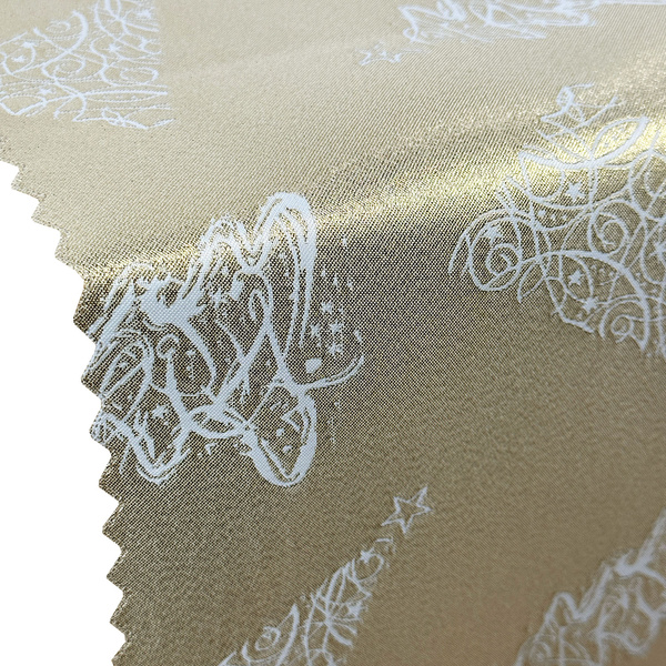 Dwustronne Bieżniki i Serwety Plamoodporne Świąteczny Boże Narodzenie Choinka Złoty Z-3401