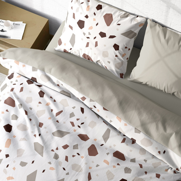 Komplet Pościeli Satyna Bawełniana 220x200+ 2x70x80 Boho 001