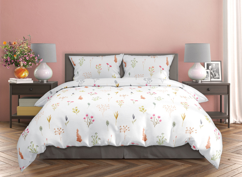 Komplet Pościeli Satyna Bawełniana 160x200+ 2x70x80 Milagro Verde 022