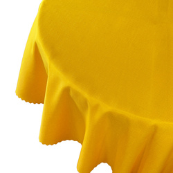 Obrus Plamoodporny I Deszczyk Żółty Okrągły