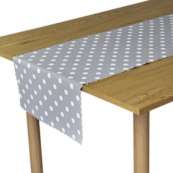 Bieżniki i Serwety Plamoodporne Druk Kropki Szary