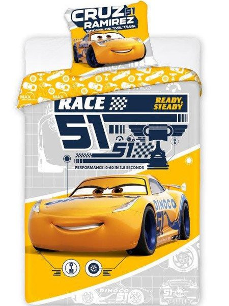 Pościel Dziecięca Disney Cars 056 Race 51