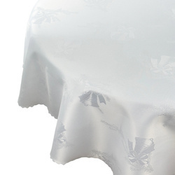 Dwustronny Obrus Plamoodporny Świąteczny Boże Narodzenie Dzwonki 907 Biały Okrągły