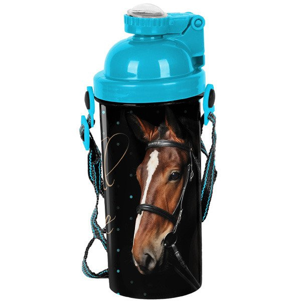 Szkolny Zestaw Śniadaniowy Lunchbox z Bidonem My Beautiful Horse 17-3022KO BL