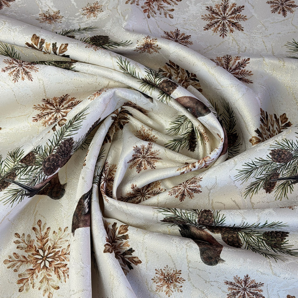 Dwustronny Obrus Plamoodporny Cynamonowy Las