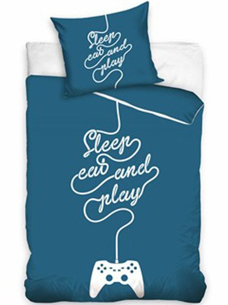 Pościel Bawełniana Gamer Sleep Eat And Play NL187013