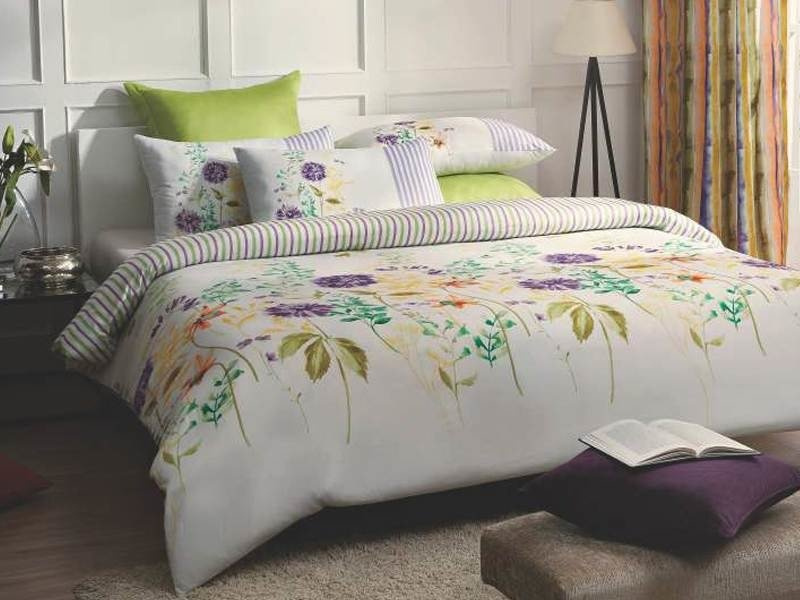 Pościel Bawełniana Percale Satin Daisy Phlox RE92