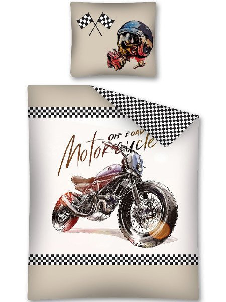 Pościel Bawełniana Motocykl Off Road 2635A