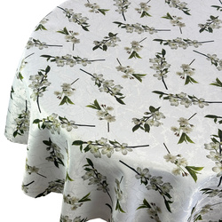 Obrus Plamoodporny Druk Okrągły Kwiat Jabłoni