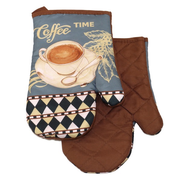 Fartuszek Kuchenny i 2 Rękawice Kuchenne Coffee II 0418FS38 Zestaw