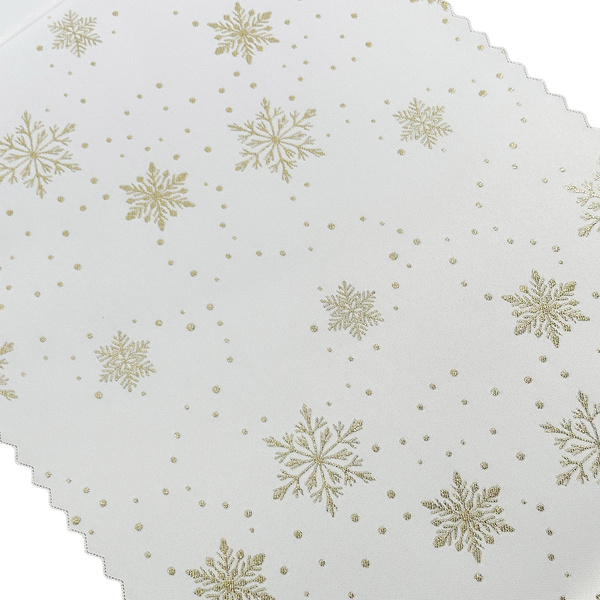 Bieżniki Boże Narodzenie Śnieg II Złoty