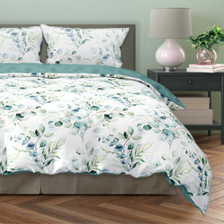 Komplet Pościeli Satyna Bawełniana 140x200+70x90 Milagro Verde 006