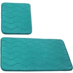 Dywaniki Łazienkowe Sumba Szmaragdowy Morski 23 - Dwuczęściowy