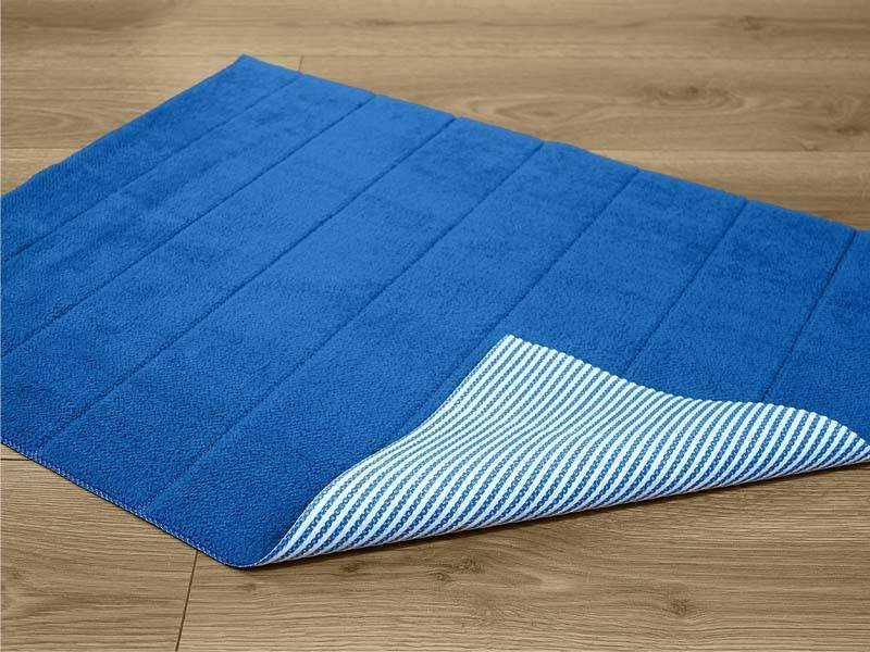Dywanik Łazienkowy z Antypoślizgową Powłoką Stripes Niebieski 50x70 cm