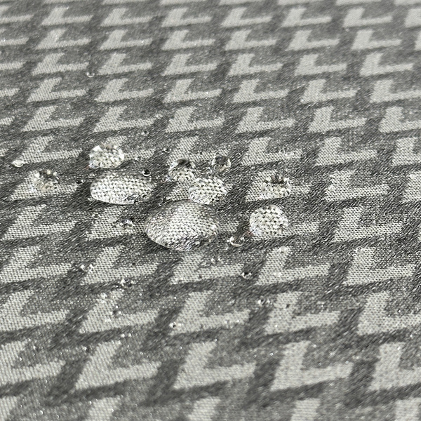 Obrus Plamoodporny Grafit Srebro Zig Zag 2124