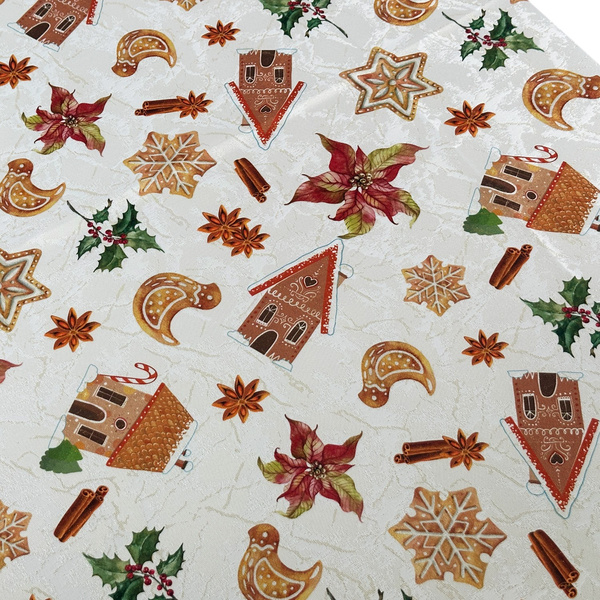 Obrus Plamoodporny Druk Boże Narodzenie Ginger Time