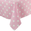 Bieżniki i Serwety Plamoodporne Druk Kropki Różowy