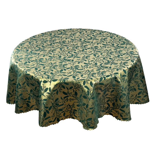 Dwustronny Obrus Plamoodporny Zielony Jemioła