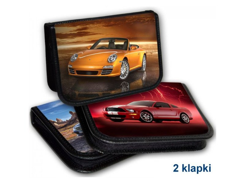 Piórnik Bez Wyposażenia Samochody Rozkładany 20x14,5x3 cm WAR 225