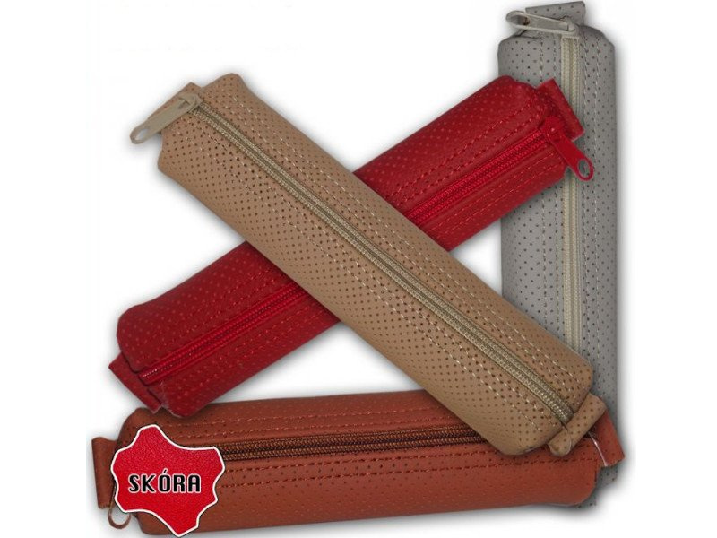 Piórnik Skórzany 100% Bez Wyposażenia Tuba 19x3,5 cm WAR 460