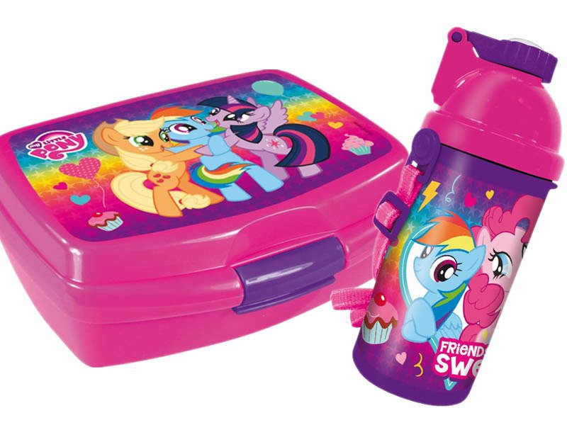 Szkolny Zestaw Śniadaniowy Lunchbox z Bidonem My Little Pony MLP
