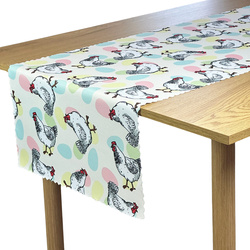 Bieżnik Wielkanocny Plamoodporny Kura Na Jaju Kolorowe Pisanki