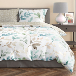 Komplet Pościeli Satyna Bawełniana 160x200+ 2x70x80 Milagro Verde 018