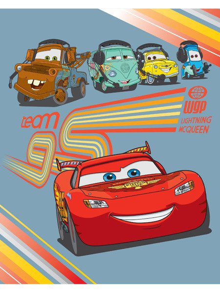 Koc Polarowy Disney Cars McQueen Auta 120x150 cm