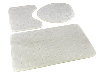 Dywaniki Łazienkowe Sumba Ecru 31 - Trzyczęściowy