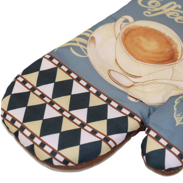 Fartuszek Kuchenny i 2 Rękawice Kuchenne Coffee II 0418FS38 Zestaw