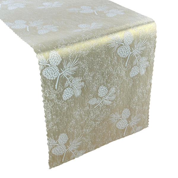 Bieżniki Boże Narodzenie Szyszka Złota