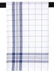 Bawełniane Ścierki Kuchenne Diana Biało-Niebieskie 45x65 cm