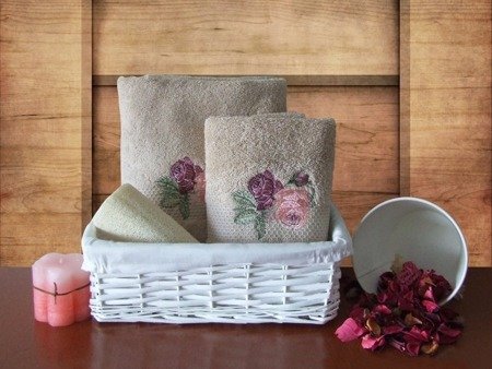 Komplet ręczników w pudełku Romance T4015/D