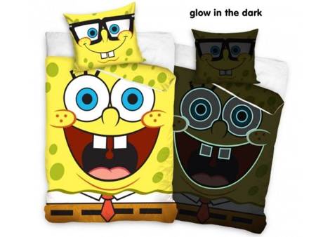 Pościel Bawełniana SpongeBob Kanciastoporty SBOB203030 Glow