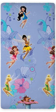 Prześcieradło Bawełniane Disney Fairies 01 160x200 cm