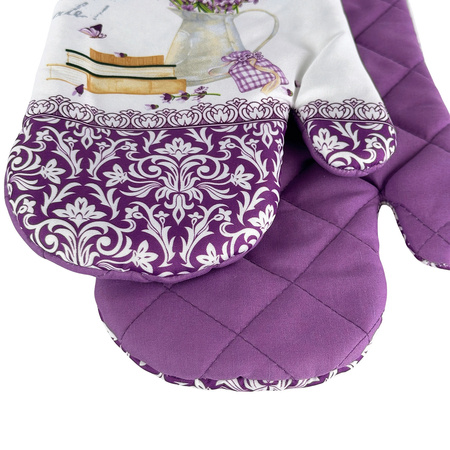 Rękawice Kuchenne z Magnesem Lavender II 0817FS11