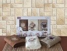 Komplet Ręczników Kuchennych Cotton Coffee 15A Brąz Krem Beż