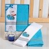 Komplet Ręczników Kuchennych Mimoza 15B Niebieski