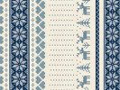 Obrus Ceratowy Świąteczny Skandynawski Niebieski Florista 01231-04