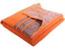 Ręczniki Bawełniane Ornament Pomarańczowe